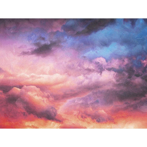 Colorful Cloud Gold Ornate Wood Framed Art Print with Double Matting by Villa, Mlli