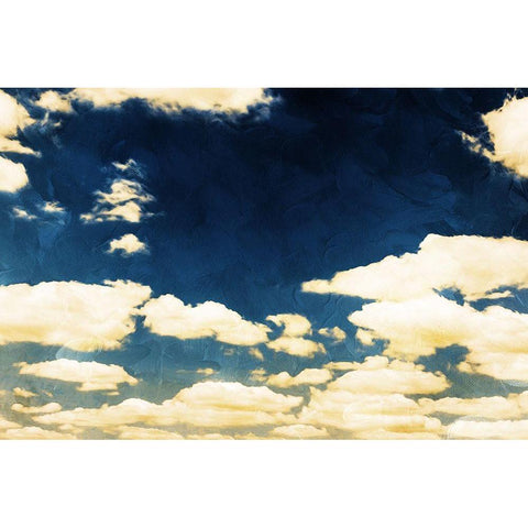 Rich Sky Gold Ornate Wood Framed Art Print with Double Matting by Villa, Mlli