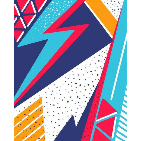 Strike Black Modern Wood Framed Art Print by Villa, Mlli