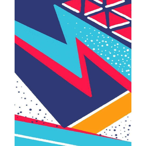 Push White Modern Wood Framed Art Print by Villa, Mlli