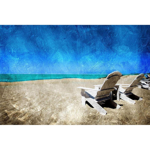 Thinking of Relaxing White Modern Wood Framed Art Print by Villa, Mlli