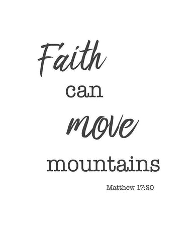 Faith White Modern Wood Framed Art Print with Double Matting by Villa, Milli