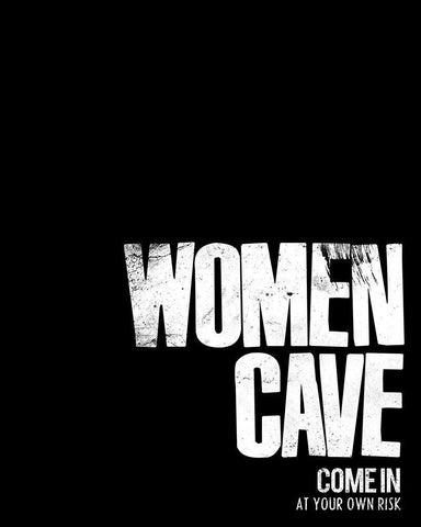 Women Cave Risk Black Ornate Wood Framed Art Print with Double Matting by Villa, Mlli