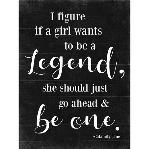Legend B/W White Modern Wood Framed Art Print by Villa, Mlli