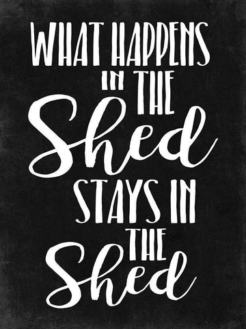 What Happens B/W White Modern Wood Framed Art Print with Double Matting by Villa, Mlli