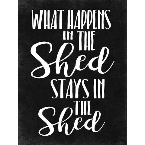 What Happens B/W Black Modern Wood Framed Art Print by Villa, Mlli