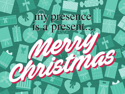 My Presence White Modern Wood Framed Art Print with Double Matting by Villa, Milli