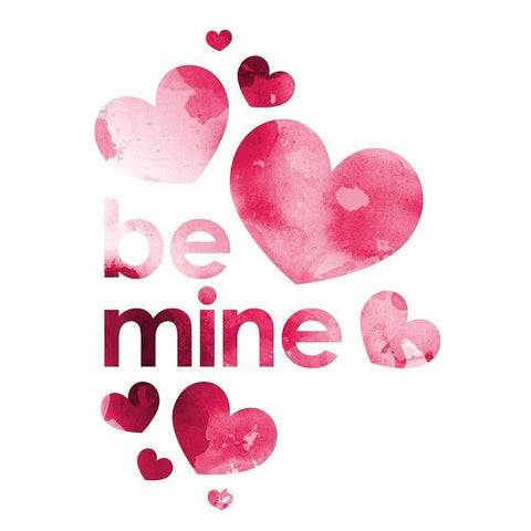 Be Mine Black Modern Wood Framed Art Print by Villa, Milli