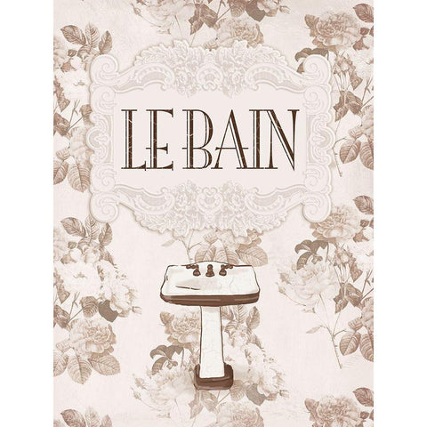 Le Bain Black Modern Wood Framed Art Print by Villa, Milli