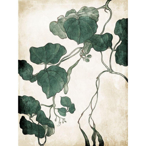 Hanging Leaves 3 White Modern Wood Framed Art Print by Villa, Milli