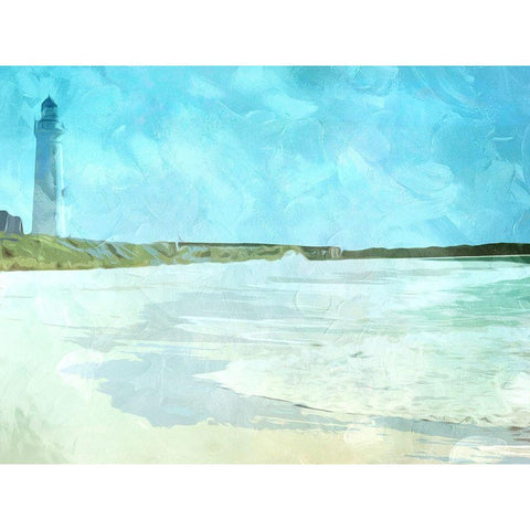 Look Out To The Sea Black Modern Wood Framed Art Print by Villa, Milli