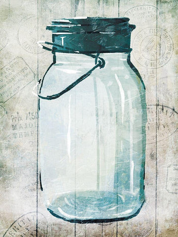 Empty Farm Jar 1 Black Ornate Wood Framed Art Print with Double Matting by Villa, Milli