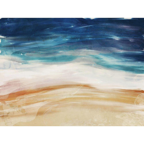 Sea Flow Gold Ornate Wood Framed Art Print with Double Matting by Villa, Milli