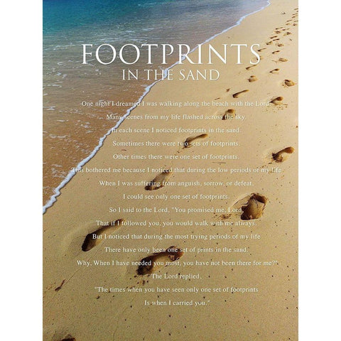 Footprints Black Modern Wood Framed Art Print by Villa, Milli