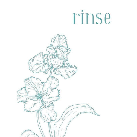 Rinse White Modern Wood Framed Art Print by Villa, Milli