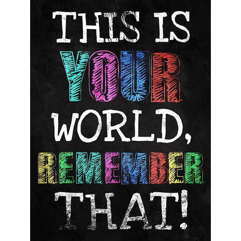 Your World Gold Ornate Wood Framed Art Print with Double Matting by Villa, Milli