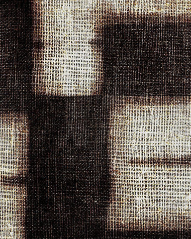Brunt Jute 1 Black Ornate Wood Framed Art Print with Double Matting by Villa, Milli