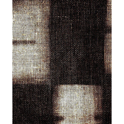 Brunt Jute 2 Black Modern Wood Framed Art Print by Villa, Milli
