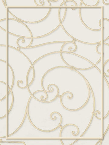 Twirl Through White Modern Wood Framed Art Print with Double Matting by Villa, Milli