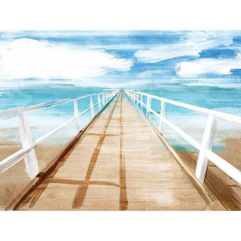 Docks Out Black Modern Wood Framed Art Print by Villa, Milli