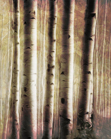 Burnt Birch Family 2 Black Ornate Wood Framed Art Print with Double Matting by Villa, Milli