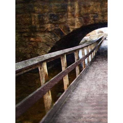 Looking Down The Pier Black Modern Wood Framed Art Print by Villa, Milli
