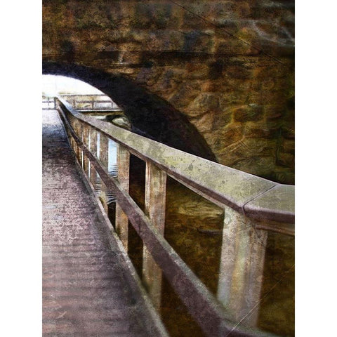 Looking Down The Pier 2 Black Modern Wood Framed Art Print by Villa, Milli