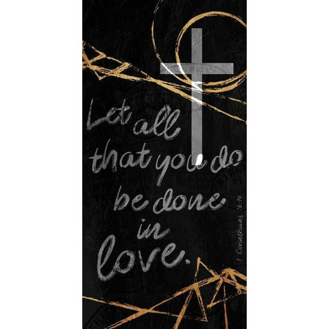 Done In Love  White Modern Wood Framed Art Print by Villa, Milli