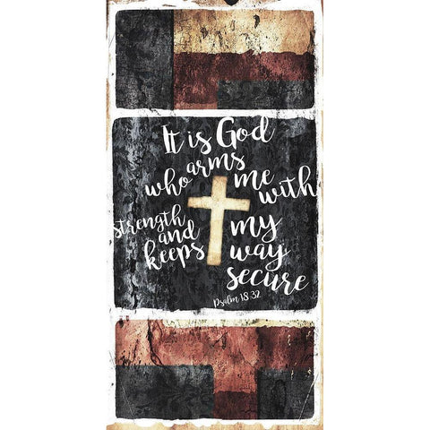 It Is God White Modern Wood Framed Art Print by Villa, Mlli