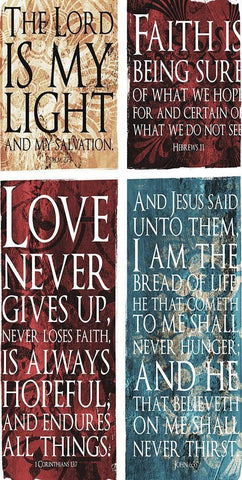 Lord Faith Love Jesus Black Ornate Wood Framed Art Print with Double Matting by Villa, Mlli