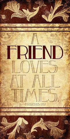 A Friend White Modern Wood Framed Art Print with Double Matting by Villa, Mlli