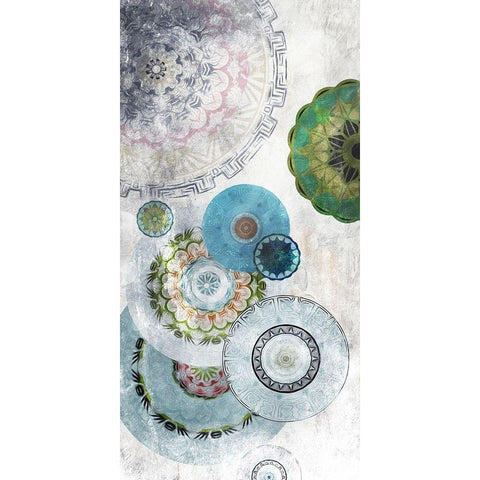 Circular Confusion Black Modern Wood Framed Art Print with Double Matting by Villa, Mlli