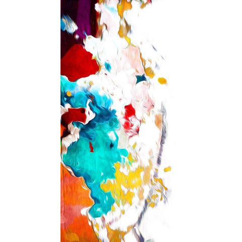 Colorful Takeover Gold Ornate Wood Framed Art Print with Double Matting by Villa, Mlli