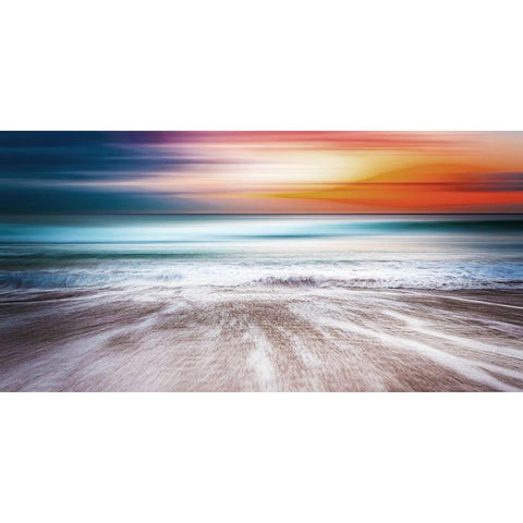 Look Out To Sea Gold Ornate Wood Framed Art Print with Double Matting by Villa, Mlli