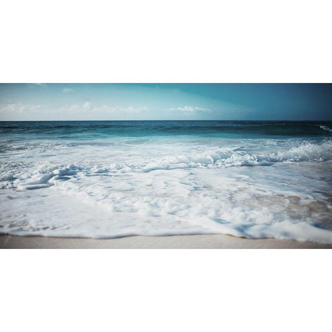 Close Waves White Modern Wood Framed Art Print by Villa, Mlli