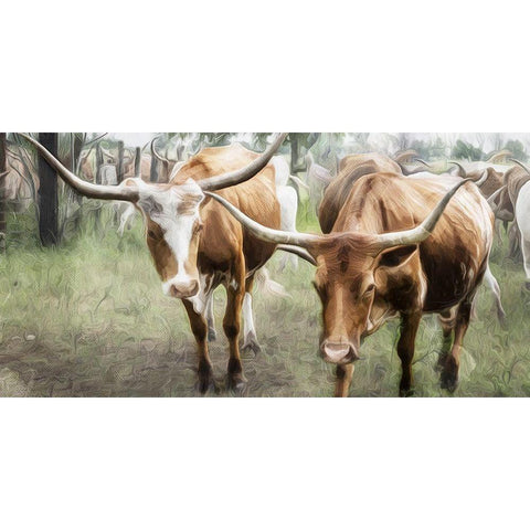 We Roam Together White Modern Wood Framed Art Print by Villa, Mlli