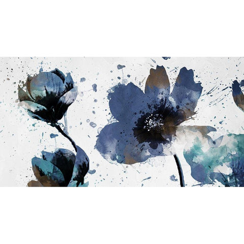 Top of Flowers are Watered Gold Ornate Wood Framed Art Print with Double Matting by Villa, Mlli