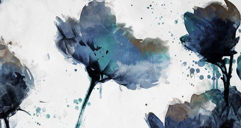 Top of Flowers are Watered Mate Black Ornate Wood Framed Art Print with Double Matting by Villa, Mlli