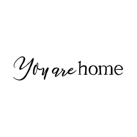 You Are Home Black Modern Wood Framed Art Print with Double Matting by Villa, Mlli