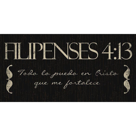 Filipenses Todo Gold Ornate Wood Framed Art Print with Double Matting by Villa, Mlli