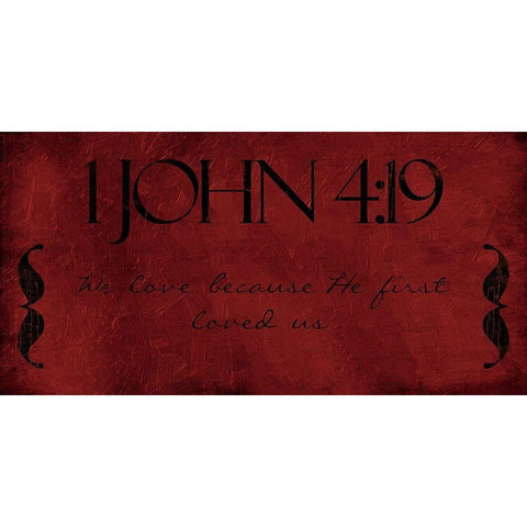 John We Black Modern Wood Framed Art Print with Double Matting by Villa, Mlli