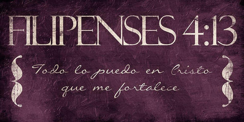 Filipenses Todo Purp Black Ornate Wood Framed Art Print with Double Matting by Villa, Mlli