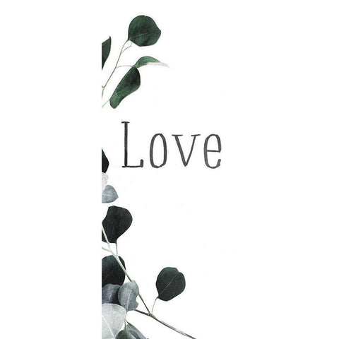 Love Again Black Modern Wood Framed Art Print by Villa, Mlli