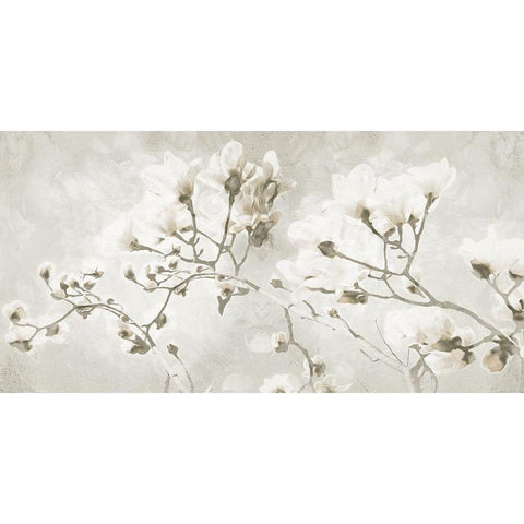 Bloom Through Cream Black Modern Wood Framed Art Print by Villa, Milli