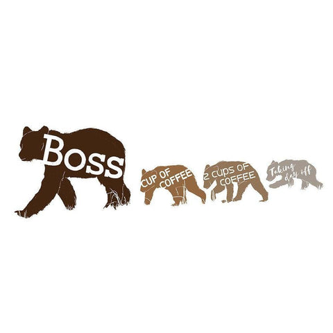 Boss And Employees Gold Ornate Wood Framed Art Print with Double Matting by Villa, Mlli