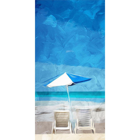 Look Out at the Coast Black Modern Wood Framed Art Print with Double Matting by Villa, Mlli