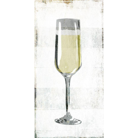 Champagne White Modern Wood Framed Art Print by Villa, Milli