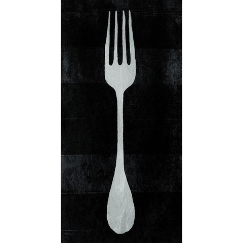 ReFork Black Modern Wood Framed Art Print with Double Matting by Villa, Milli