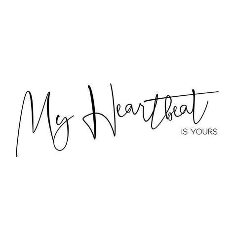 My Heartbeat Gold Ornate Wood Framed Art Print with Double Matting by Villa, Milli