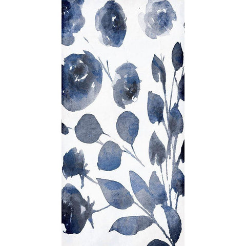 Florals In The Wind 2 White Modern Wood Framed Art Print by Villa, Milli